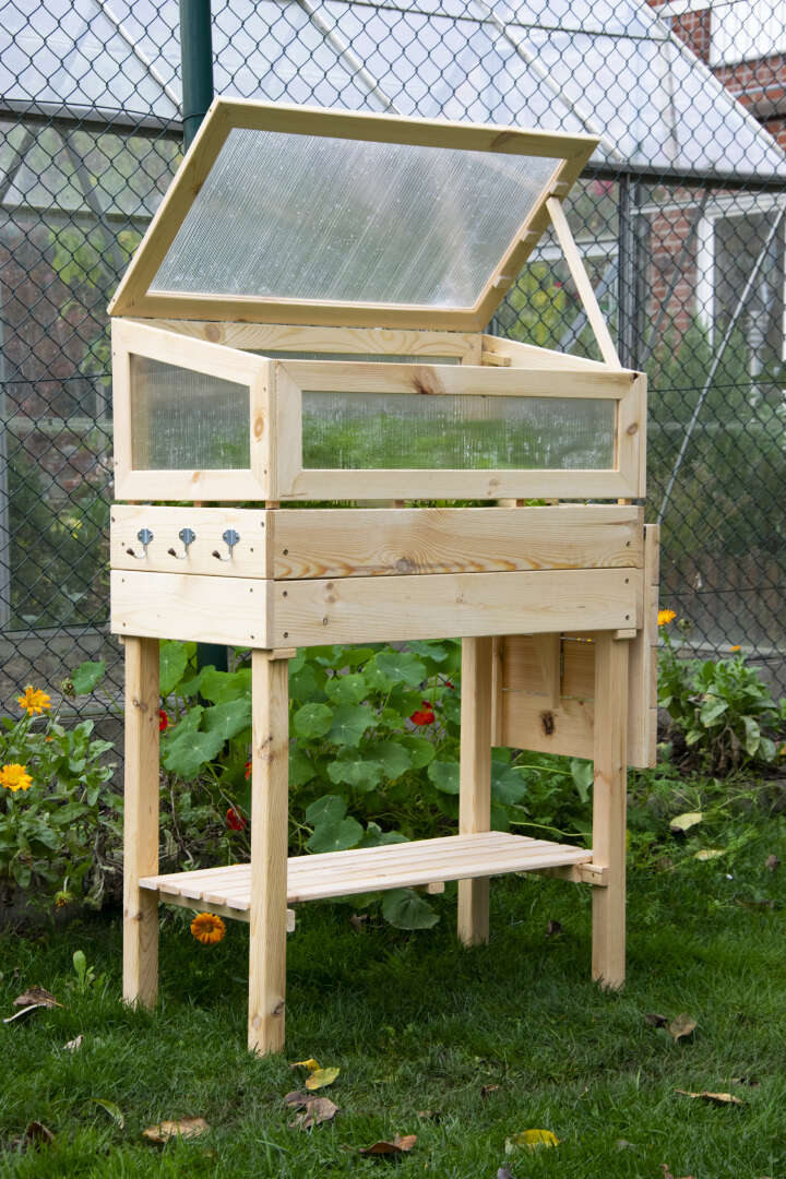 dobar Erhöhtes Frühbeet mit Tisch & Haken